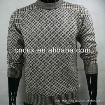 12STC0643 crew neck wool knit mens pullover sweater